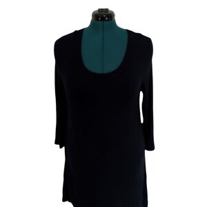 NWT Joan Vass Long Sleeve Blue Dress Size XL